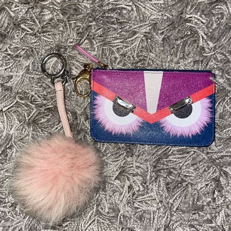 fendi fur ball keyring|real real Fendi keychains.